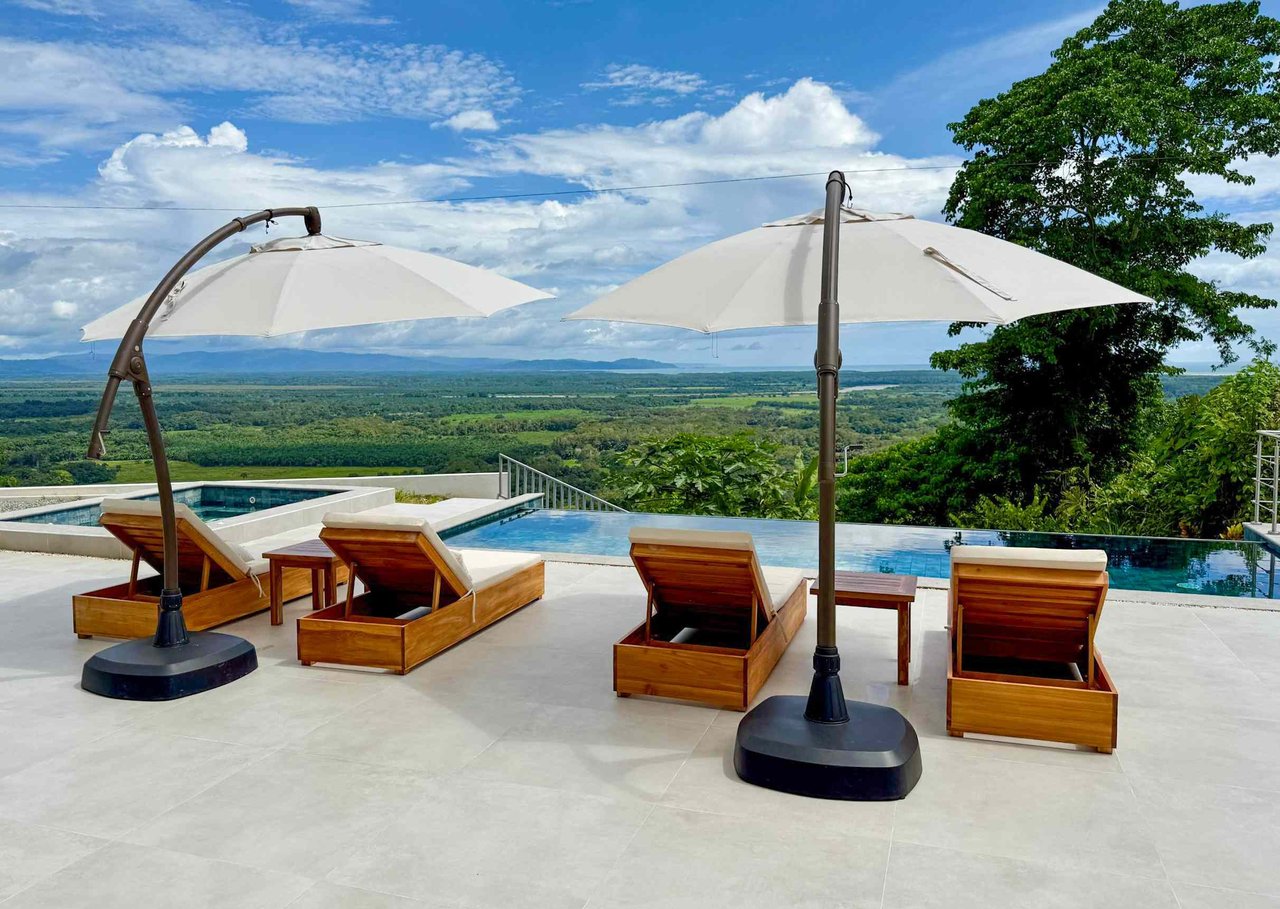 Brand New Modern Luxury 4-Bedroom Home with Pool and Incredible Panoramic Coastal & Ocean Views in Teancum at Tawal near Ojochal Costa Rica