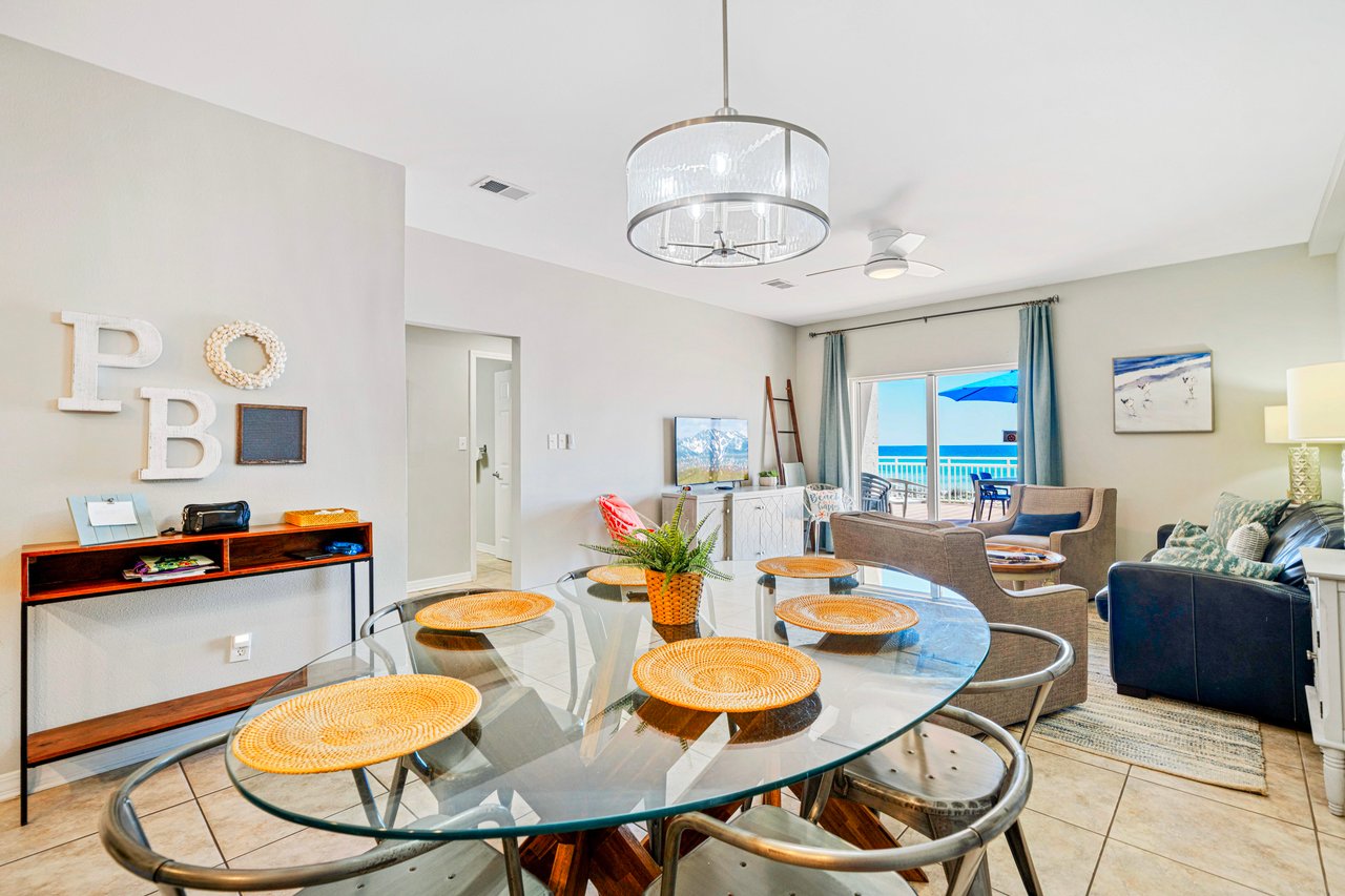 GULF FRONT Sans Souci TERRACE Condo 102 