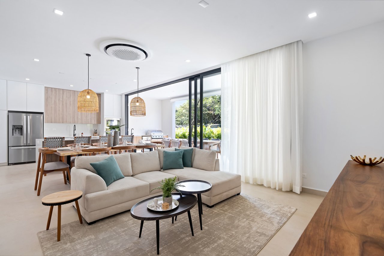 Villa Tropical Dawn | 4-Bedroom Modern Oasis in Bosques de Pinilla with Forest Views & Resort-Style Amenities