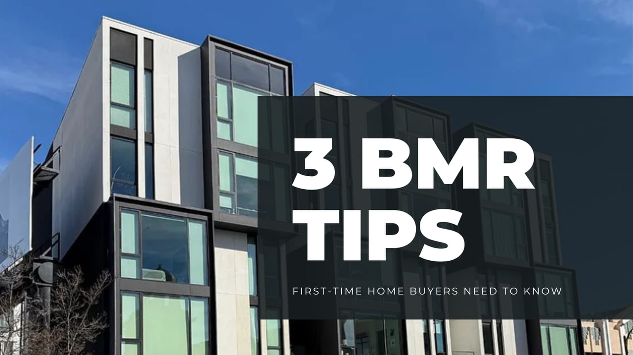 Modern San Francisco condo building illustrating Below Market Rate (BMR) housing tips for first-time home buyers navigating affordable homeownership.