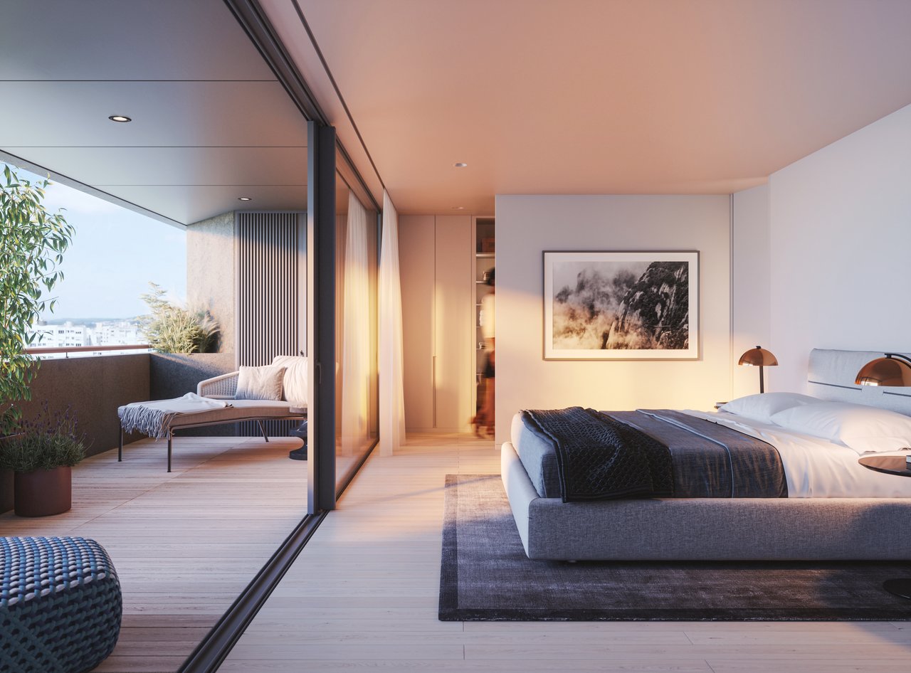 Elegant 3-Bedroom Apartment with Terraces in Prime Residential Area Near Porto