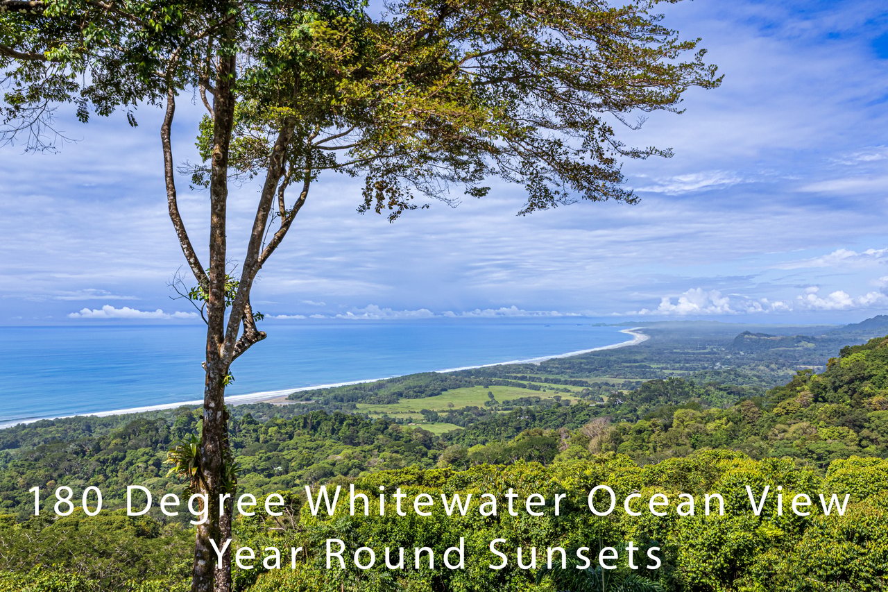 16 ACRES – 6 Bedroom Grand Estate With Guest House, 15 Minutes to Dominical, SPECTACULAR OCEAN VIEWS!!!