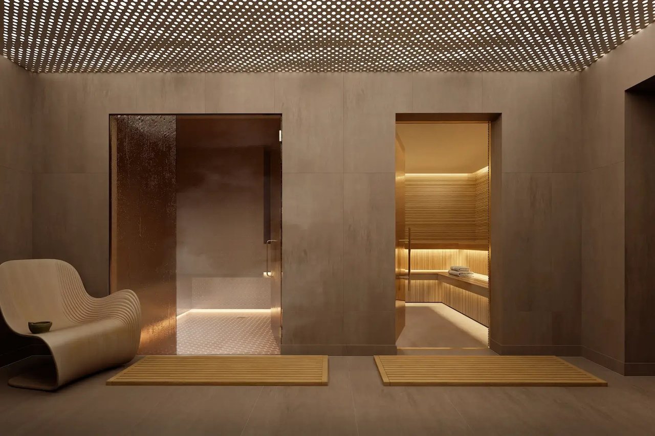 The Lincoln wellness lounge rendering in Coconut Grove, Miami.