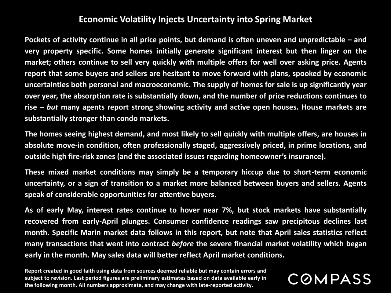 Marin County Market Report May 2025