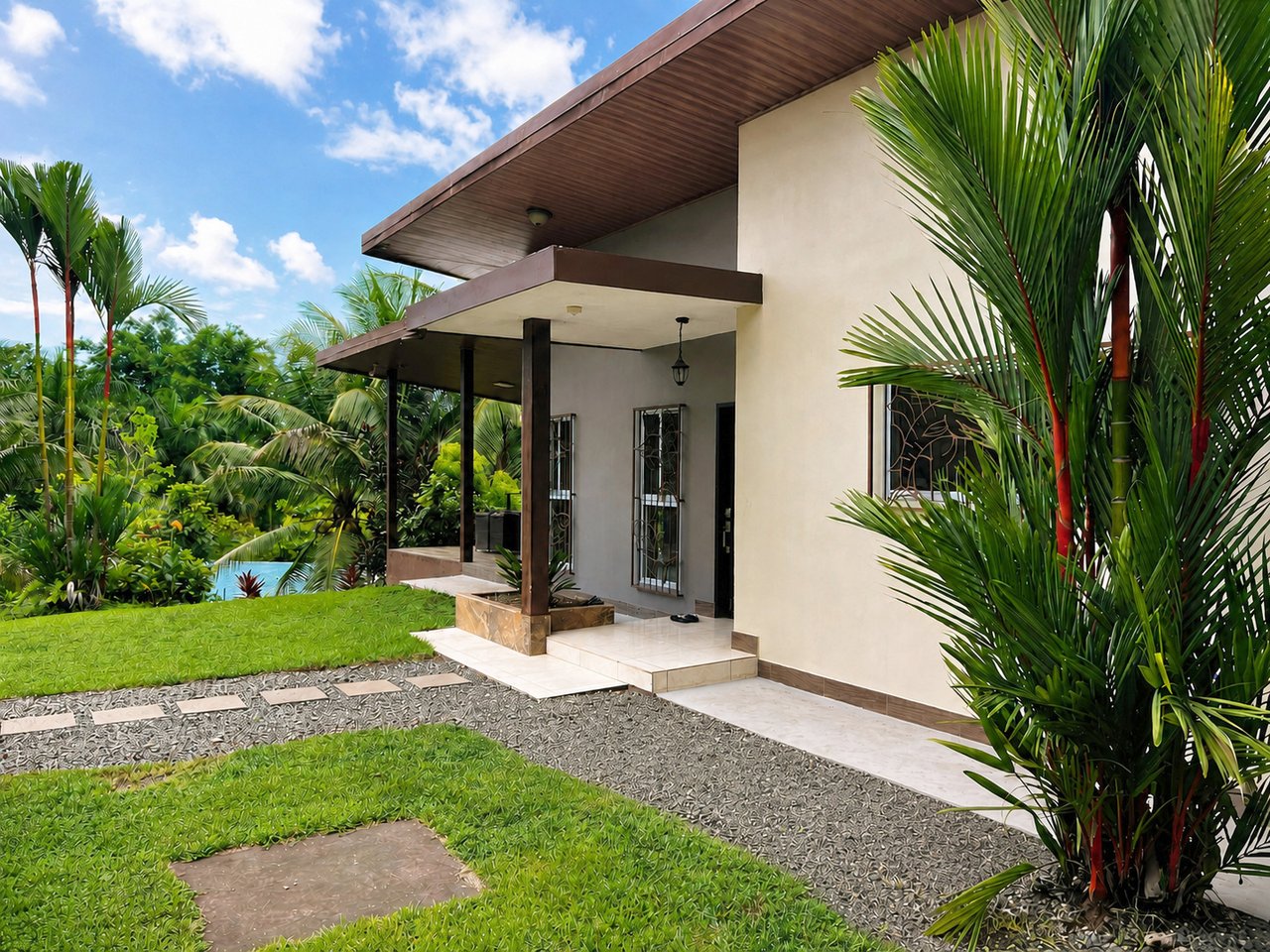 Private Single-Level Home on 1.25 Gated Acres with Fruit Trees