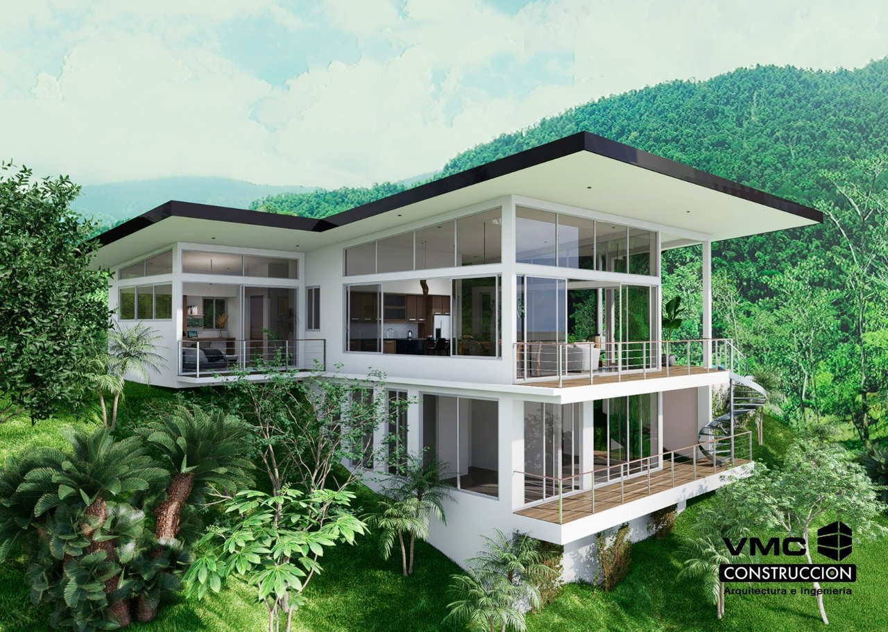 River & Waterfall Property With a BRAND-NEW Jungle-View Luxury Home on a Massive 4.32 Acre Lot – PLUS an Additional Plantel ready for Development