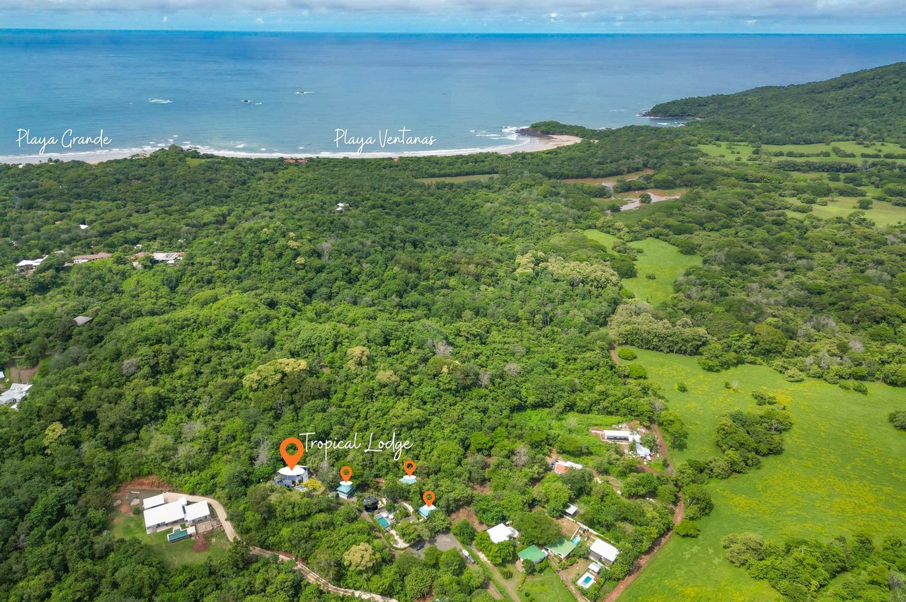 Tropical Lodge | Income-Producing Residential & Commercial Property Near Playa Grande