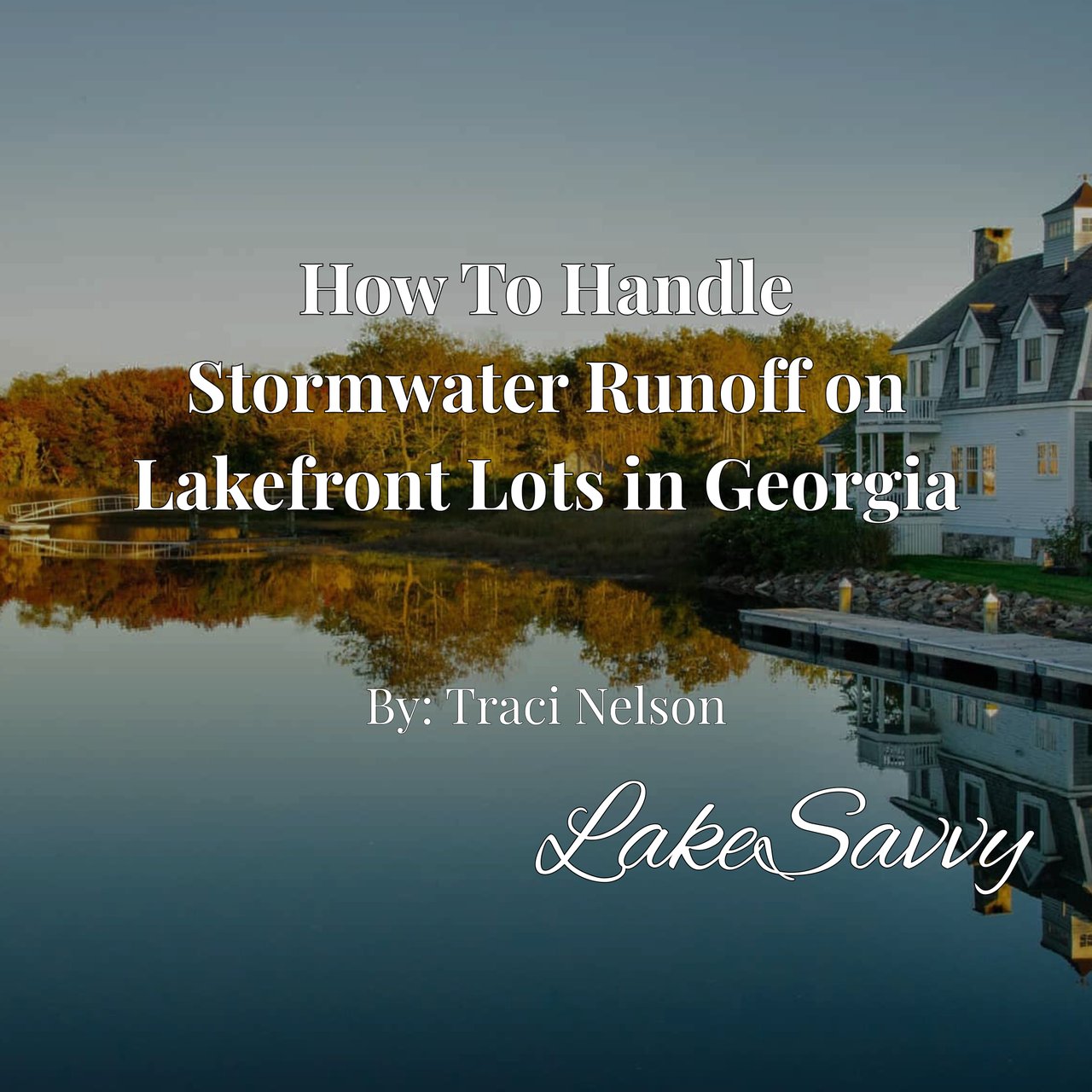 How To Handle Stormwater Runoff on Lakefront Lots in Georgia