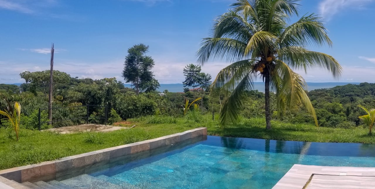 Spectacular Ocean View, Giant Resort Site, New Private Preserve Home perched on the Ojochal Front Ridge