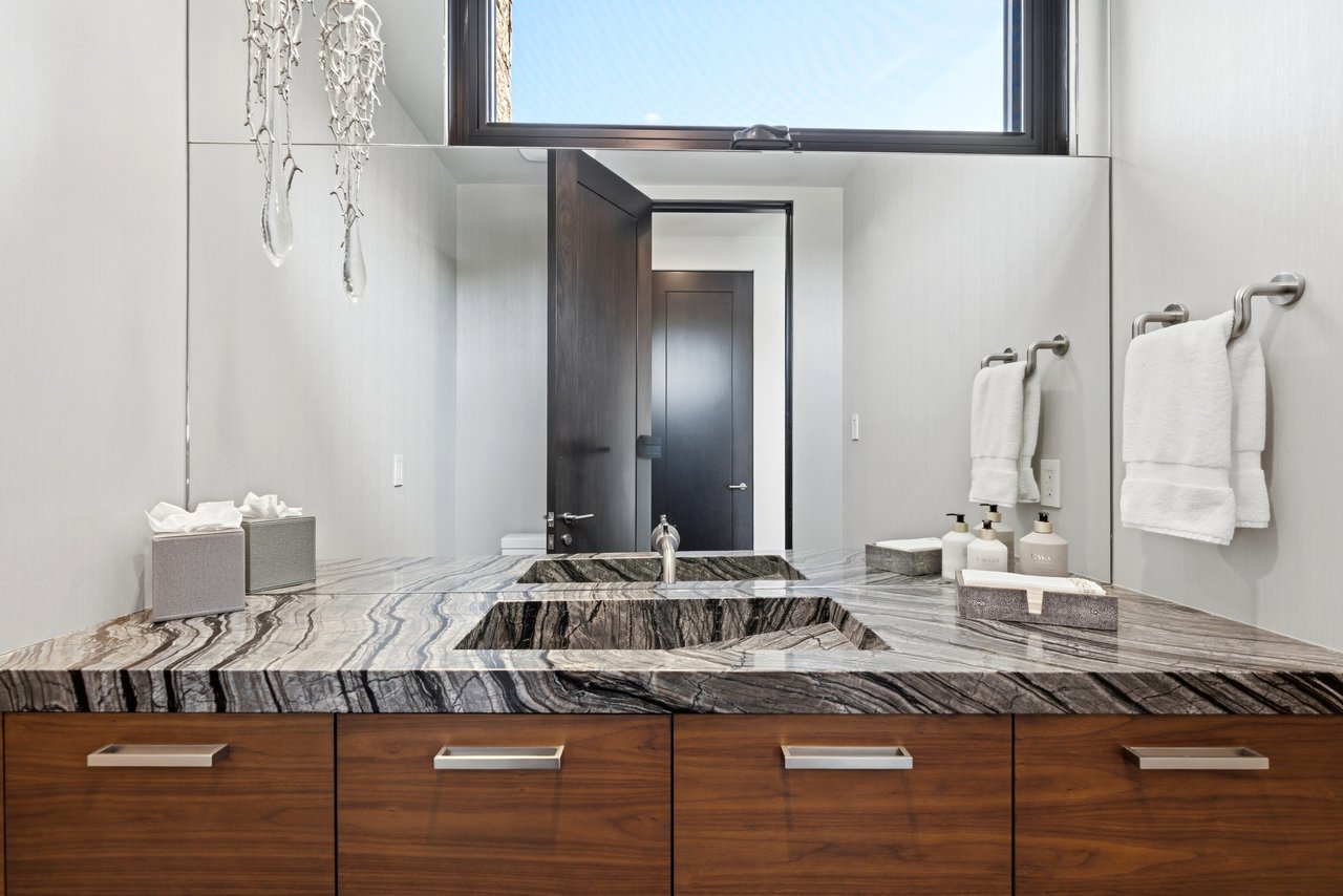 Top-of-Promontory Architectural Estate — Furnished & Turnkey - Front-Row Mountain Views
