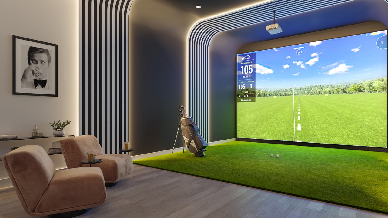 Continuum Club & Residences golf simulator 