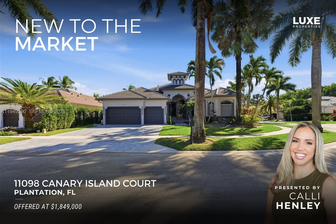 New To The Market: 11098 Canary Island Court | Fort Lauderdale Home For Sale