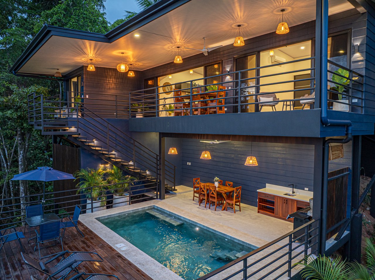 Villa del Altamonte, Best Ocean View Home in the Hills of Uvita.