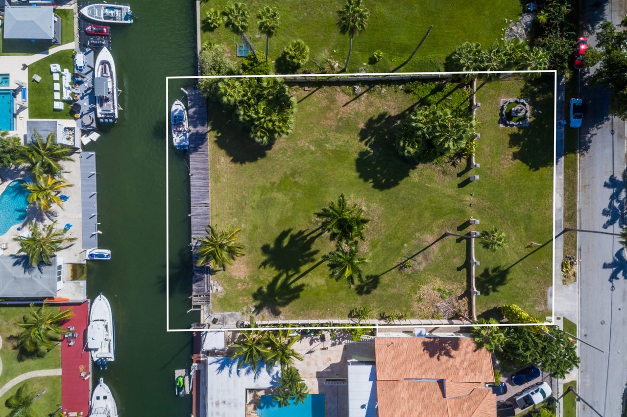 Miami Shores Adjacent Waterfront Lot Hits Market