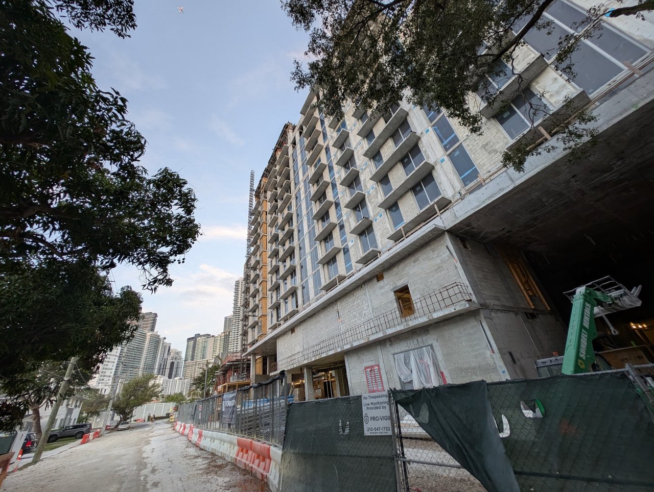 April 2025: Glass Installation Underway at Brickell Residential Project Featuring 171 Units