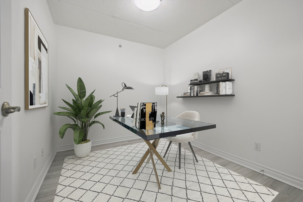 Upgraded 1 Bed+ Den Suite Overlooking Ravine