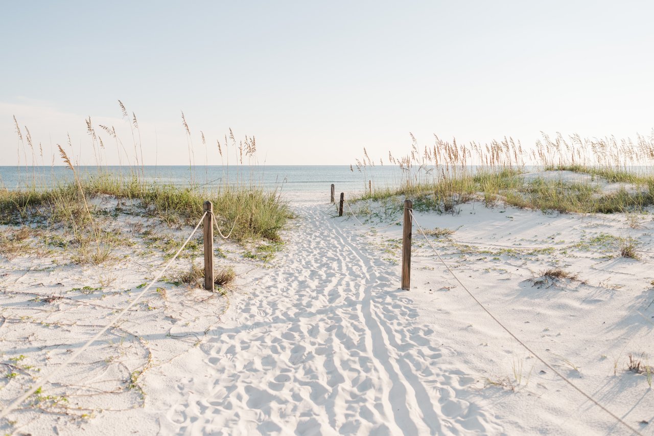 Sun setting over a rare coastal dune lake meeting the Gulf at Grayton Beach on 30A, Florida (choose a dune-lake shot from the Grayton folder)