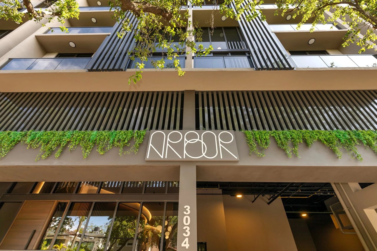 Arbor Coconut Grove exterior facade and Arbor entrance signage