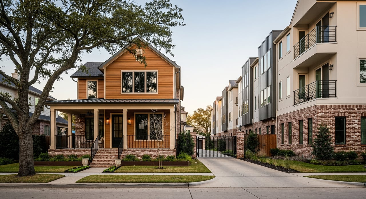 Townhome vs Free-Standing in Rice Military