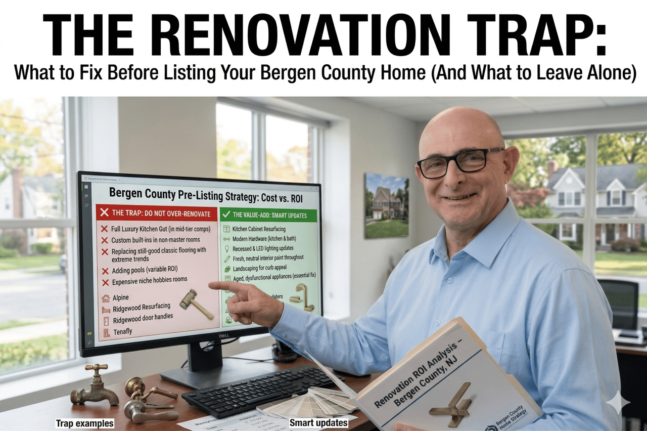 The Renovation Trap: What to Fix Before Listing Your Bergen County Home (And What to Leave Alone)