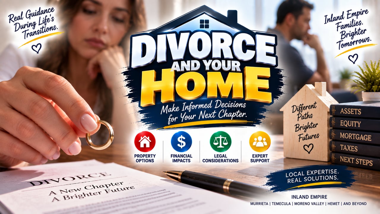 A close-up of a hand holding a wedding ring, representing the complex financial and real estate decisions involved in a divorce in the Inland Empire.