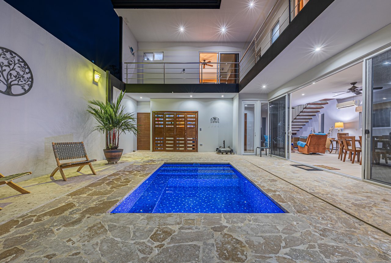 Elegant Tropical Villa Steps from Playa Hermosa – Gated Community