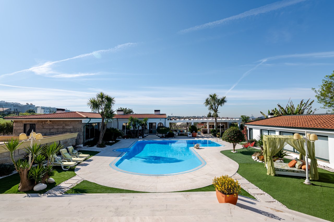 Exceptional Renovated Estate with 4 Residences, Pool & Orchard Near Porto