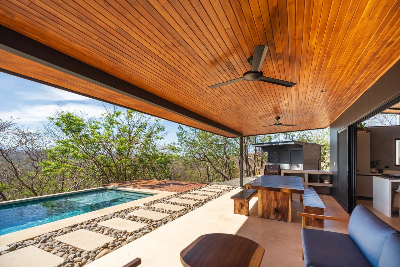 Casa Negra | Modern 3-Bedroom Luxury Home with Pool and Mountain Views near Playa Negra, Costa Rica