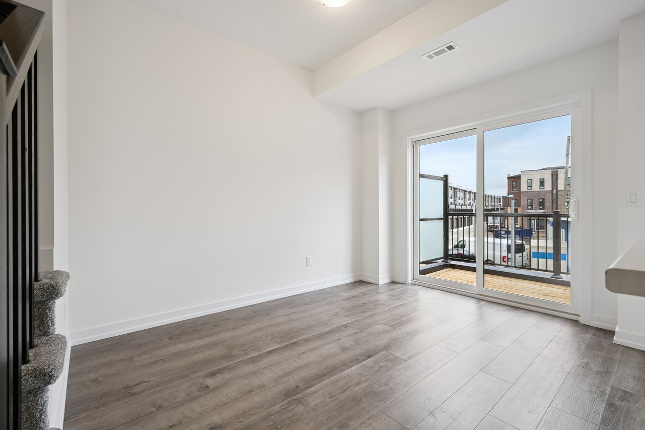 Brand-new, never-lived-in stacked townhome