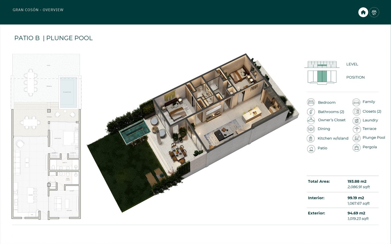 First Floor Patio B Condo in Las Terrenas