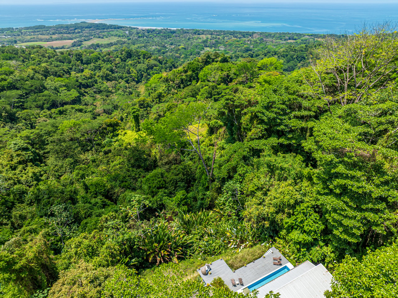 Uvita Ocean and Whale Tail View Modern Home on 3.64 Acres in Exclusive Enclave
