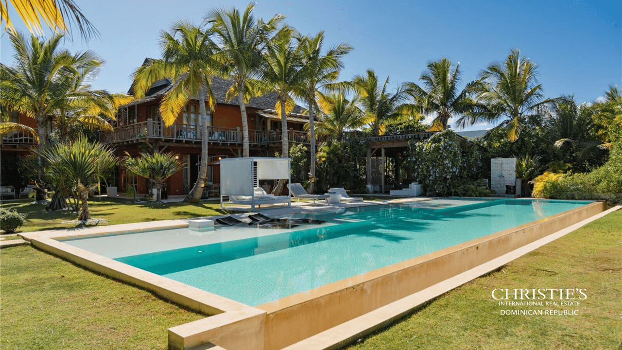 Tropical Mid-Century Oceanfront Villa in Cap Cana