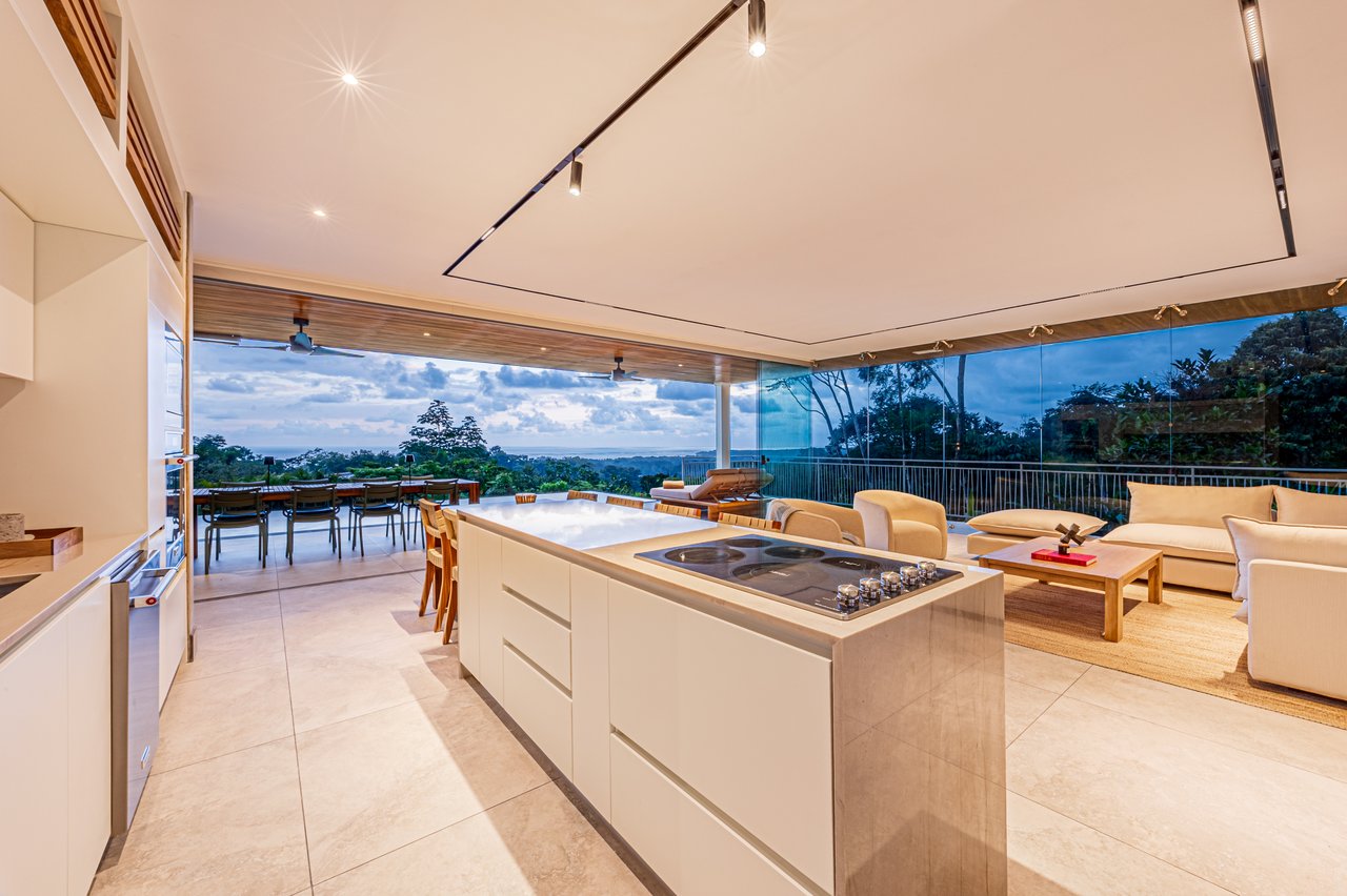 New contemporary tropical villa boasts with a movie theater and views of the iconic whale’s tail