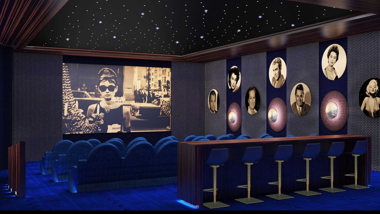 The Estates at Acqualina theater cinema room 
