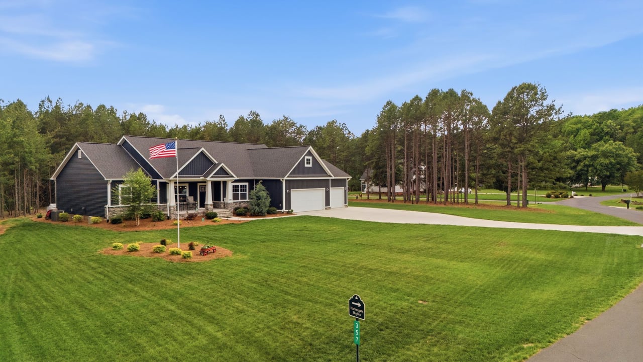 Level double lot with LAKE VIEW DIRECTLY across the street - 314 Potters Landing Denton nc