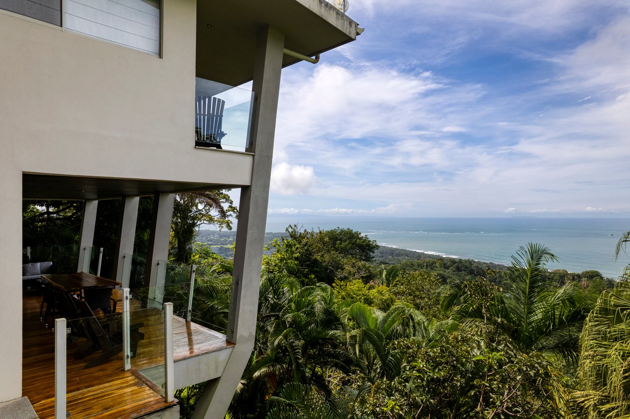 A Modern Jungle Haven with Panoramic Whales Tail Views
