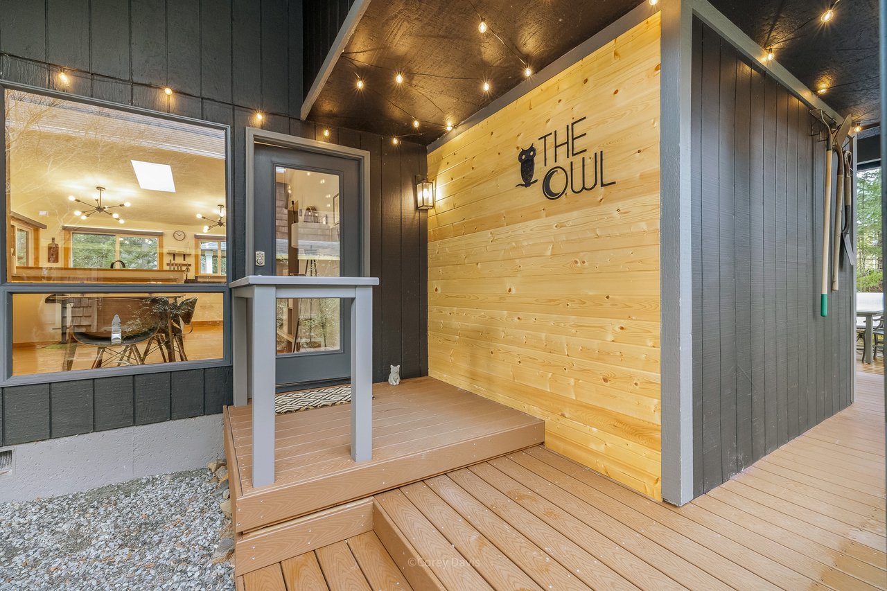 Sold modern cabin at 37800 18th St in Manzanita Oregon tucked among the trees