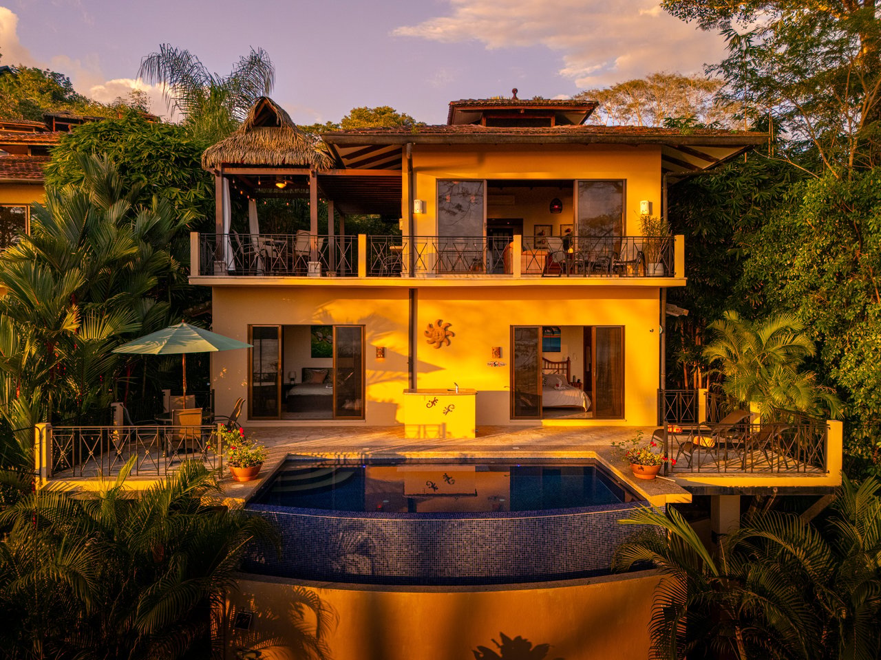 Canto Del Mar, Villa 3, Front Ridge Full Sunset Ocean and Jungle Views!