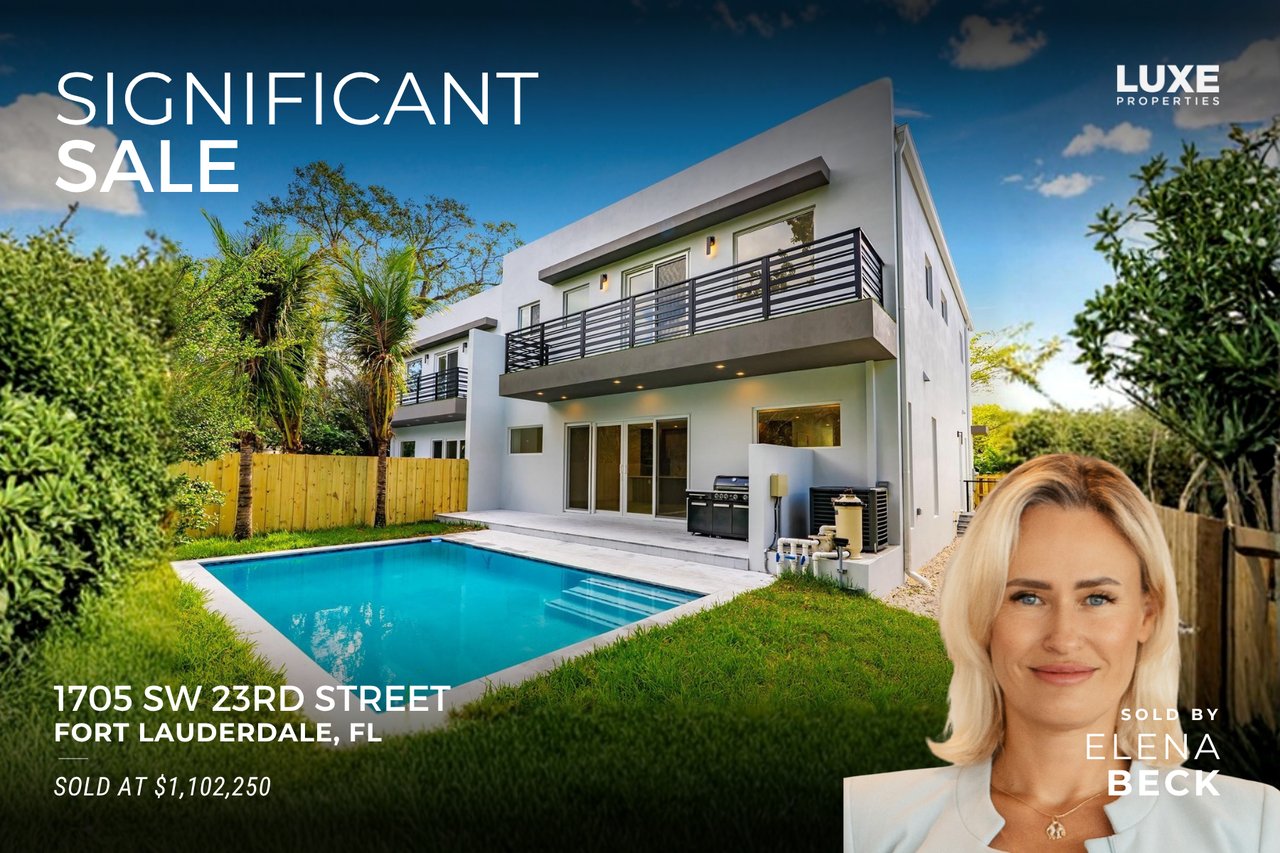 Significant Sale: 1705 SW 23rd St, Fort Lauderdale, FL​ | Modern Luxury Home in the Heart of River Oaks – SOLD
