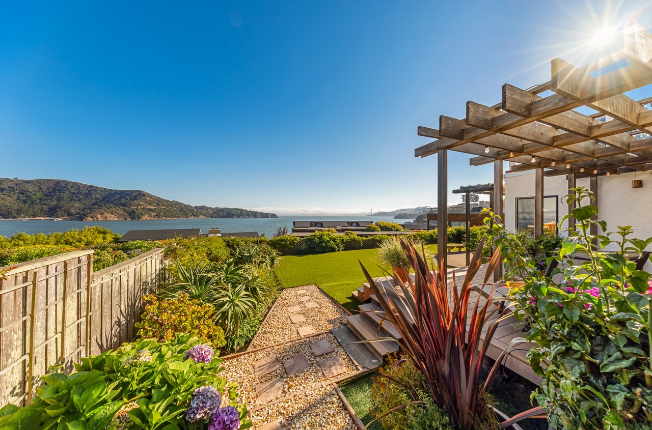Picturesque Views of Angel Island and the Golden Gate Bridge