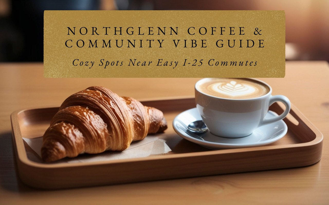 Maple lattes and croissants inside Sweet Bloom Coffee Roasters, Northglenn neighborhood debrief spot.