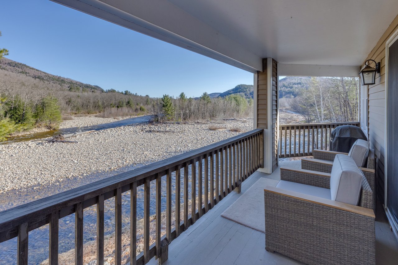 Ski Season Rental with panoramic water and mountain views