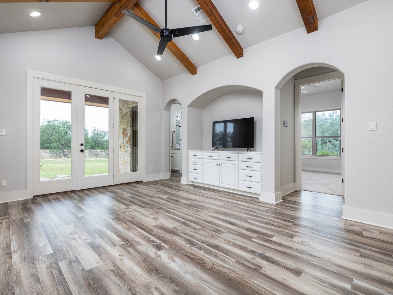 Private 1-Acre Retreat in Beltorre | Single-Story Gem w/ Dual Islands + Outdoor Fireplace
