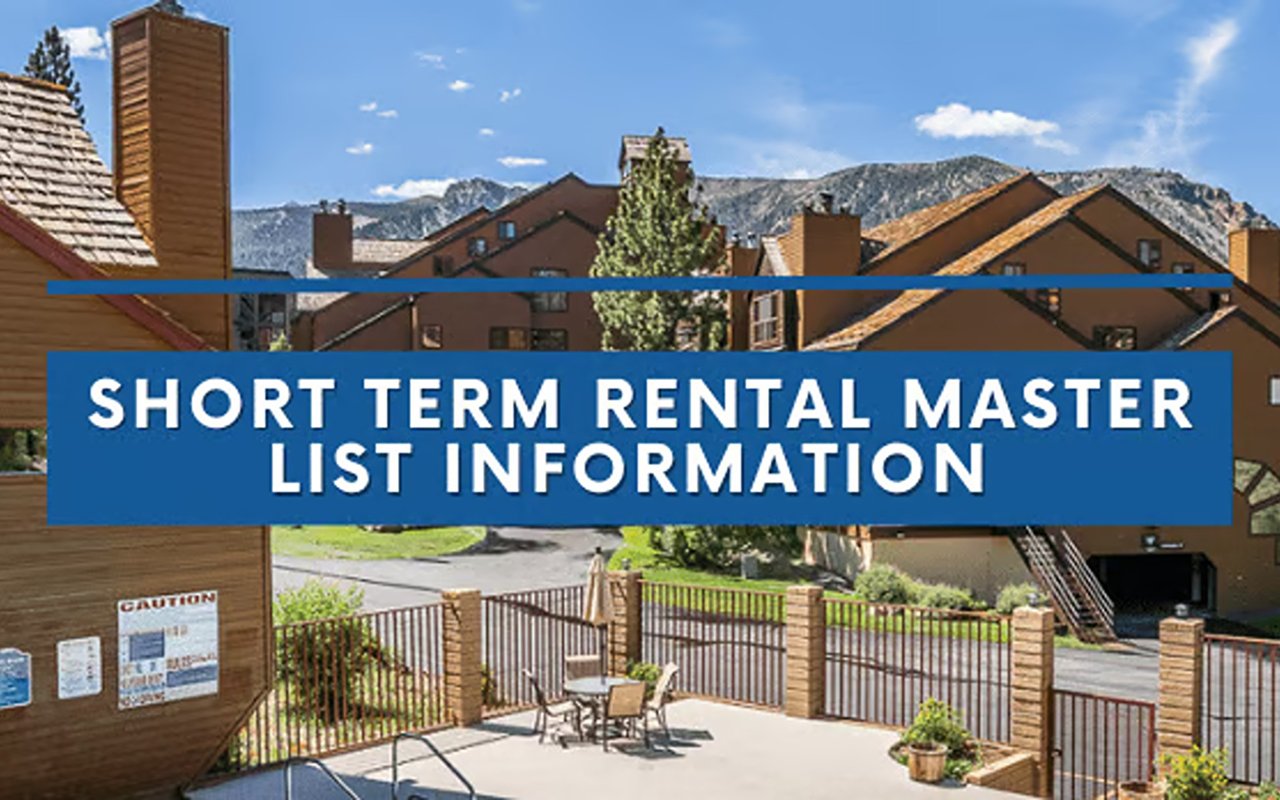 Short Term Rental Master List Information