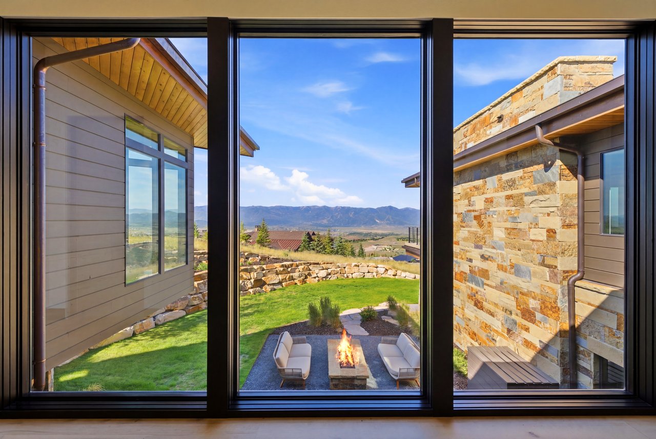 Top-of-Promontory Architectural Estate — Furnished & Turnkey - Front-Row Mountain Views