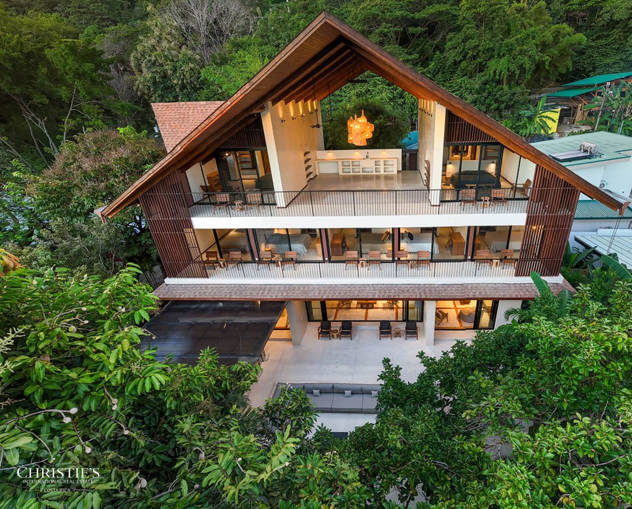 Luxury A-Frame Villa Steps from Playa Hermosa Surf, Santa Teresa