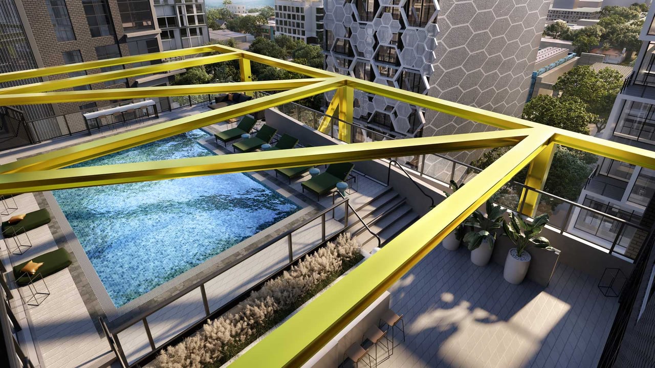 Diesel Wynwood pool deck view 