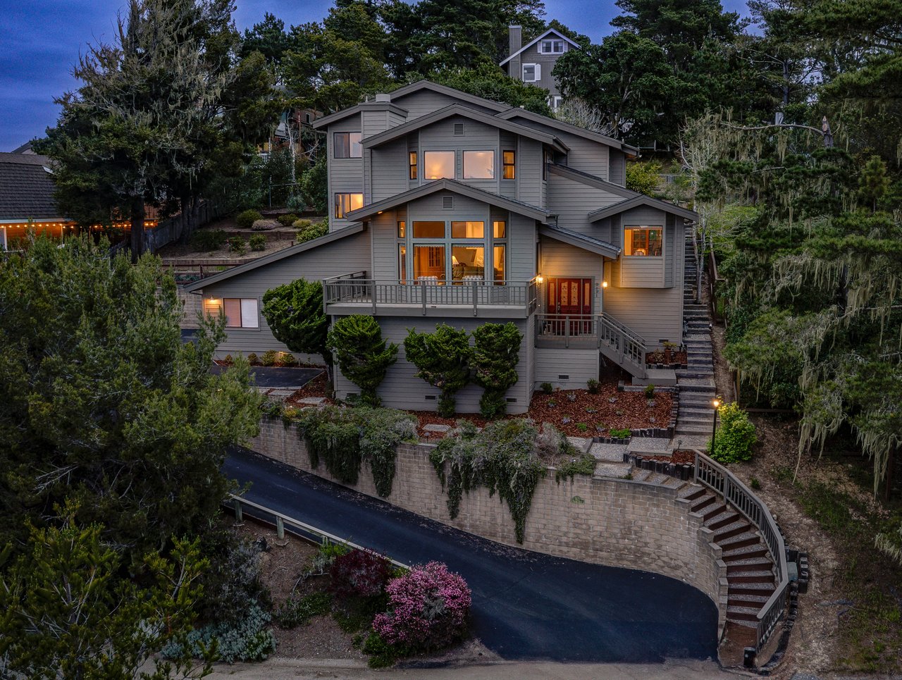 3-bedroom, 3-bathroom, 2,729 sqft home among the Cambria Pines; currently listed. 