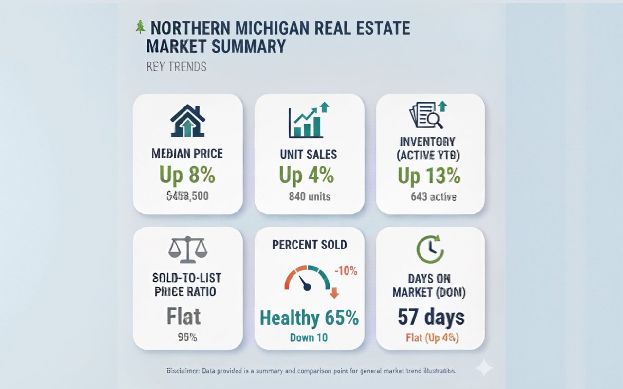Northern Michigan Market Update: October 2025 – Luxury & Waterfront Drive a Strong Finish