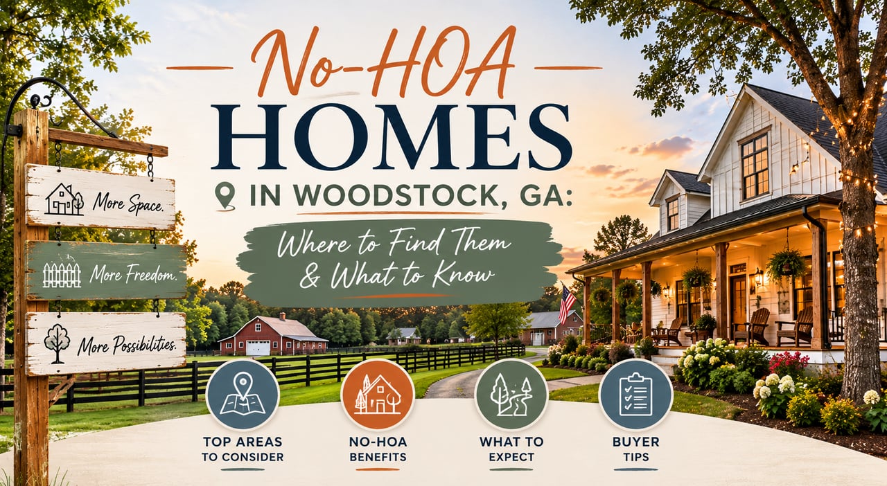 No-HOA Homes in Woodstock, GA: Where to Find Them and What to Know cover